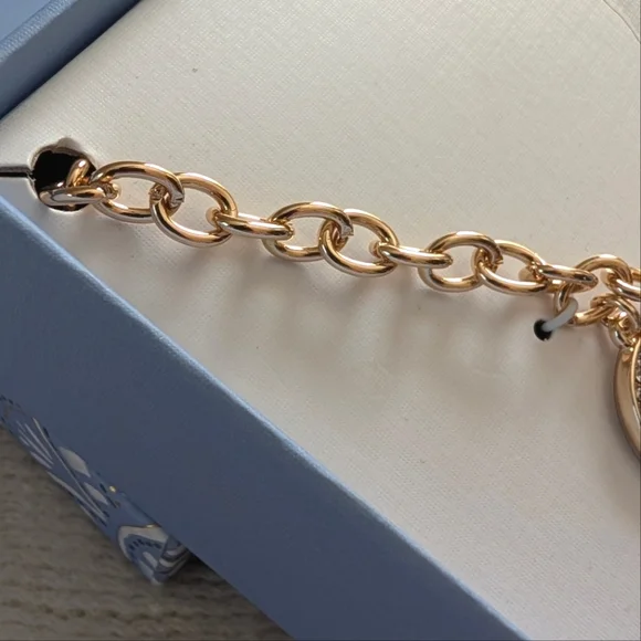 House of Harlow 1960 Bag Charm Necklace Glass Stones Celestial Hearts Stars - Picture 11 of 13